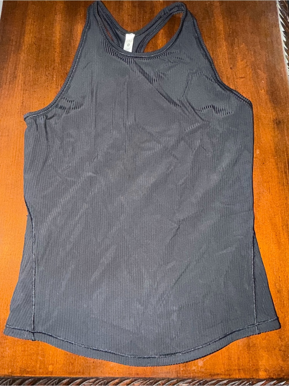 lululemon athletica Black Ribbed Racerback Tank
